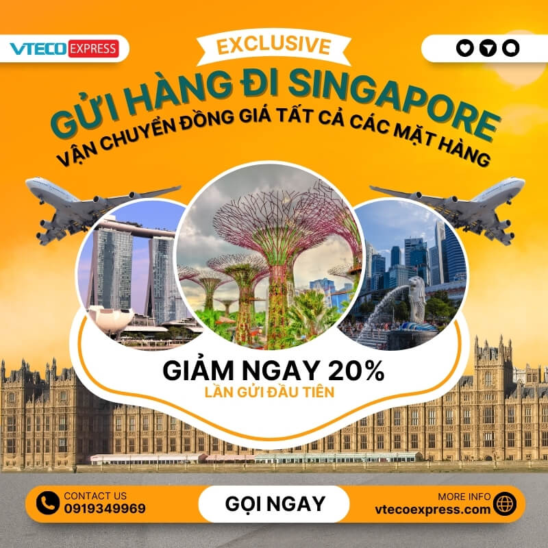Dịch vụ gửi hàng đi Singapore uy tín Gửi hàng đi Singapore