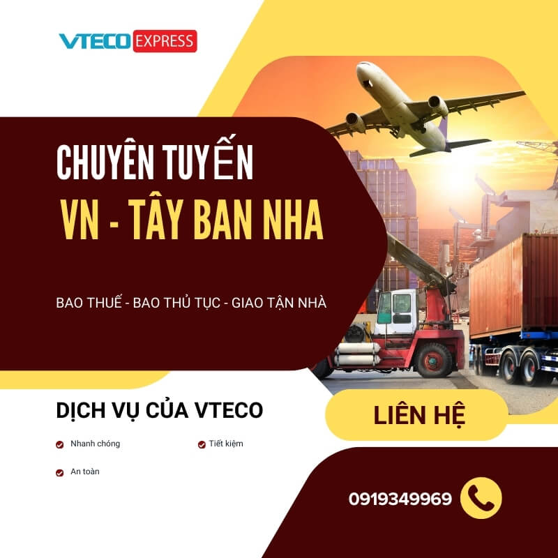 Gửi hàng đi Tây Ban Nha