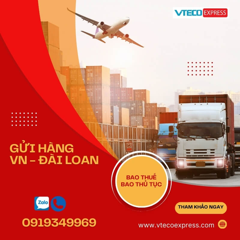 Gửi hàng đi Đài Loan uy tín Gửi hàng đi Đài Loan