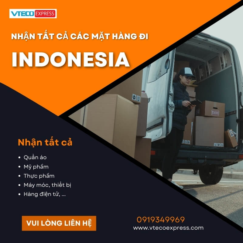 Gửi hàng đi Indonesia giá rẻ Gửi hàng đi Indonesia