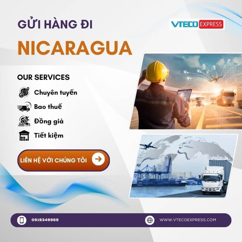 Gửi hàng đi Nicaragua giá siêu rẻ Gửi hàng đi Nicaragua
