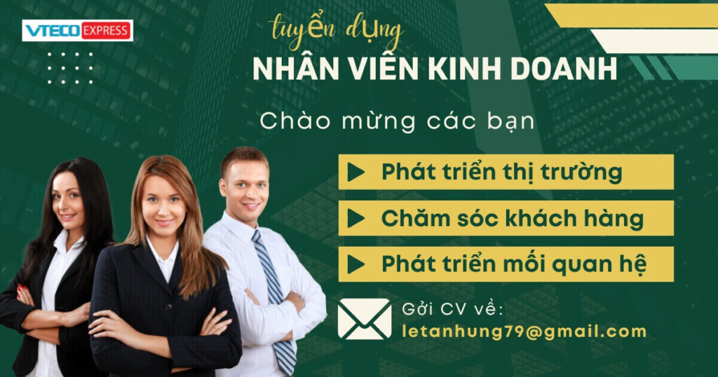 Tuyển nhân viên kinh doanh chuyển phát nhanh quốc tế